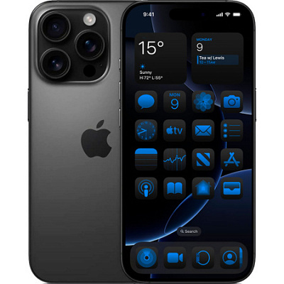 Смартфон Apple iPhone 16 Pro (eSIM) 128 ГБ черный титан