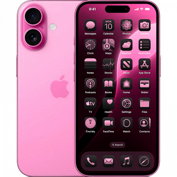 Смартфон Apple iPhone 16 Plus 256 ГБ розовый